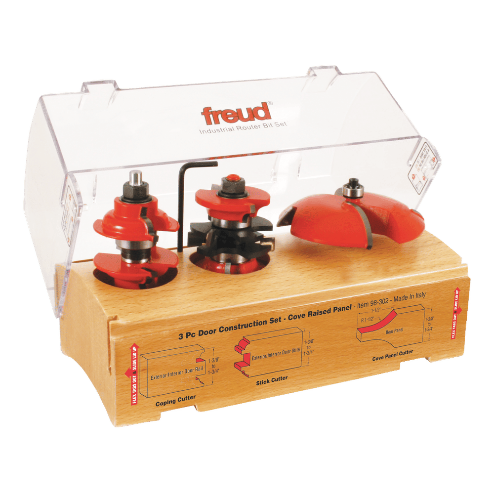 Freud raised panel store bit set