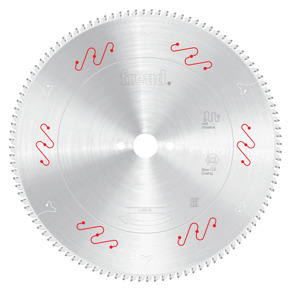 Freud LU5D18 350mm TCG Blade - 108 Tooth Aluminum & Non-Ferrous Metal Cutting Saw Blade