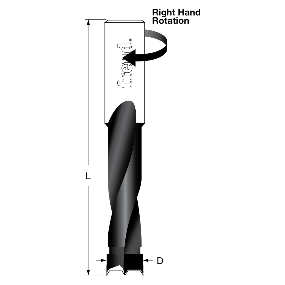 BP50057R Drilling Boring Boring Bits Brad Point Bits Freud Tools
