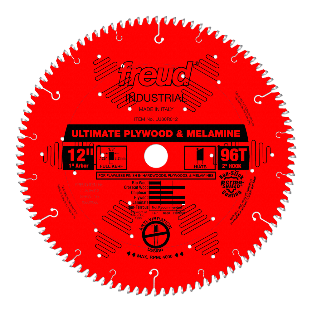 LU80R012 Saw Blades Plywood Laminate Melamine Ultimate Plywood Melamine