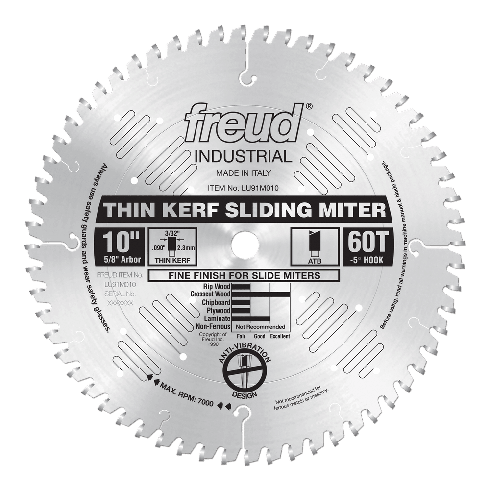 LU91M010 Saw Blades Crosscutting Sliding Compound Saw