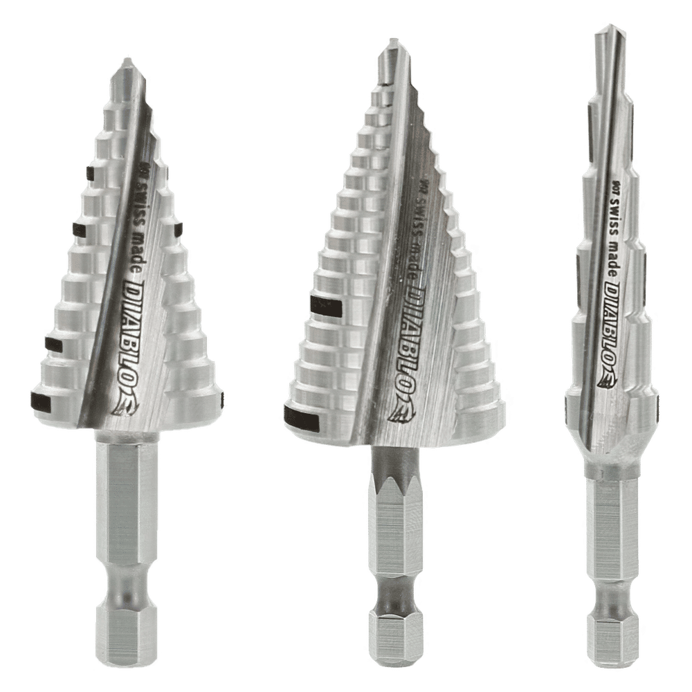 DSDS003 Drilling Boring Step Drill Bits Sets Diablo Tools