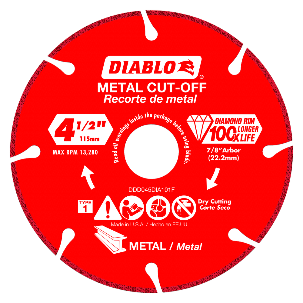DDD045DIA101F CutGrind Metal Cutting Diamond Diablo Tools