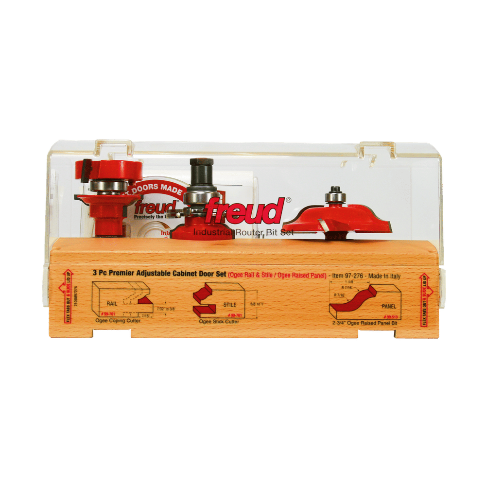 Freud raised panel router bit set discount