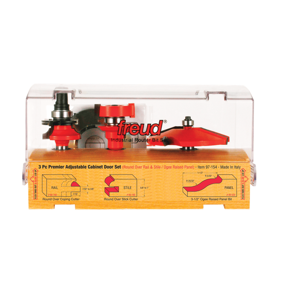 97 154 Router CNC Router Bit Sets Cabinet Door Making Sets