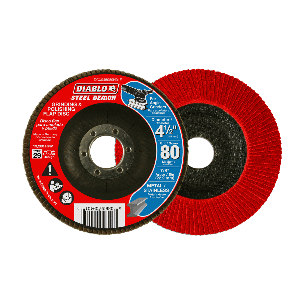 DCX045080N01F CutGrind Metal Grinding Flap Disc Diablo Tools