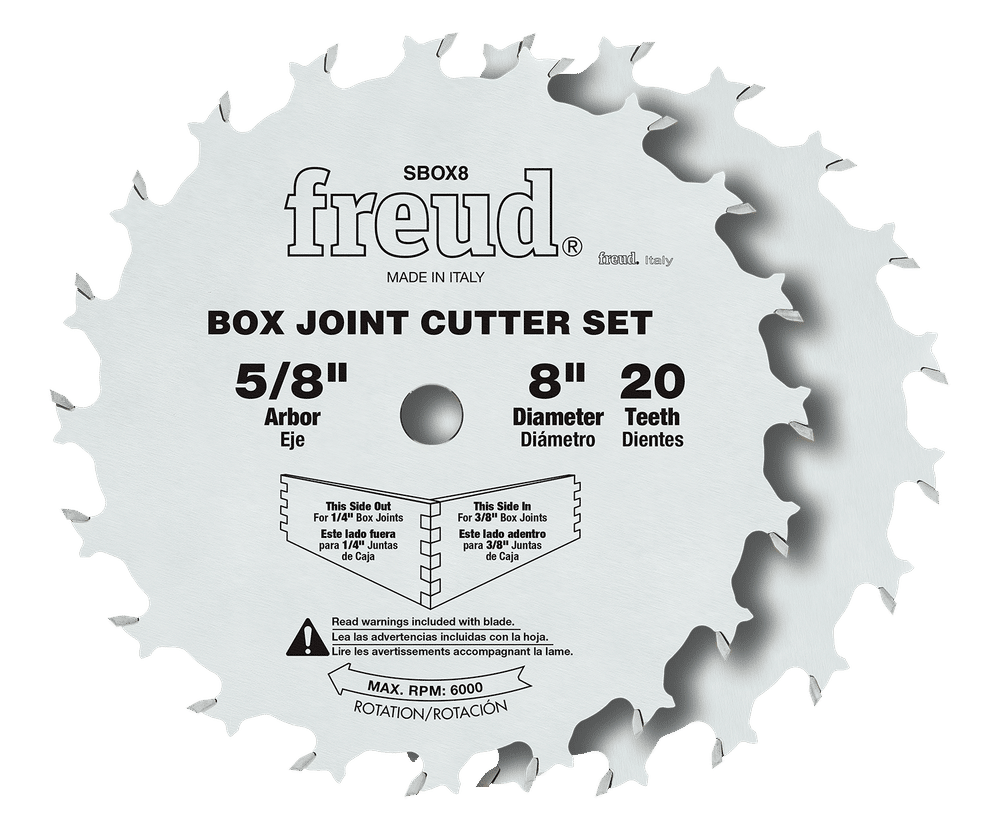 SBOX8 | Saw Blades | Dado Sets | Box Joint Cutter Set - Freud Tools