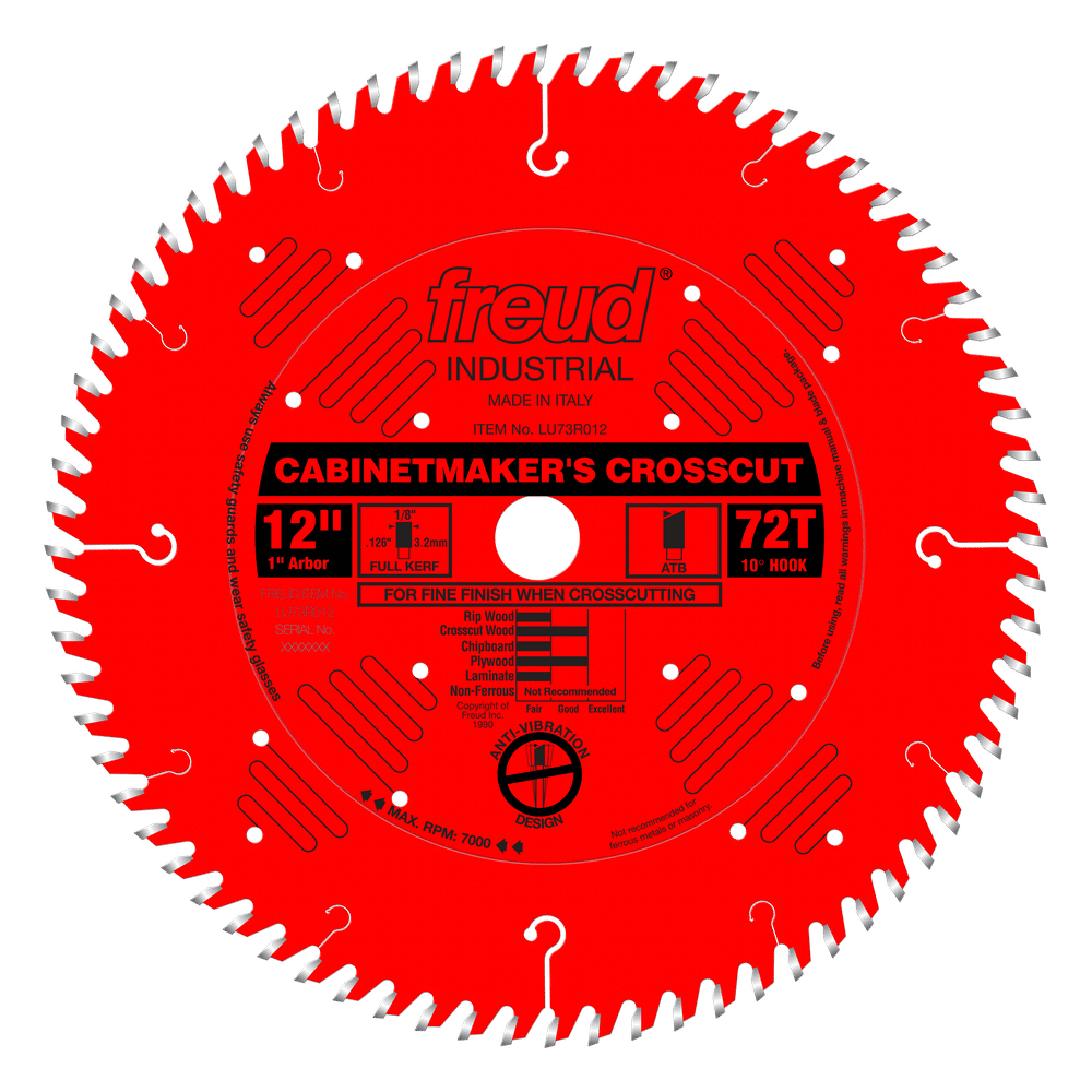 LU73R012 | Saw Blades | Crosscutting | Cabinetmaker's Crosscutting