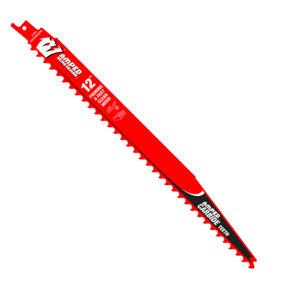 12 in. 3 TPI Pruning Carbide Teeth Wood Cutting SAWZALL Reciprocating Saw Blade 12 in. 3 TPI Pruning Carbide Teeth Wood Cutting SAWZALL Reciprocating Saw Blade