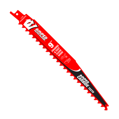 9 in. 3 TPI Pruning Carbide Teeth Wood Cutting SAWZALL Reciprocating Saw Blade