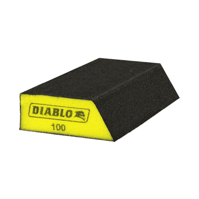DIABLO 5 in. x 3 in. x 1 in. 100-Grit Corner Contact Sanding Sponges for Drywall