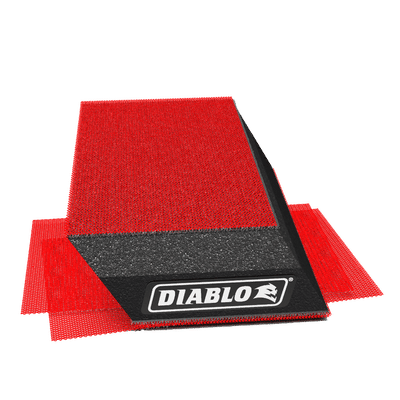 DIABLO 2-3/4 in. x 5 in. Reusable Angled Hand Sanding Block w/ SandNET Sanding Sheets