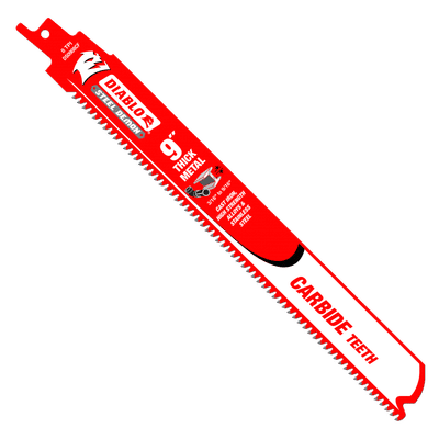 Paquete De 25 Hojas De Sierra Reciprocante Diablo Bimetálicas 9" - Para Demolición Y Metal (14/18 TPI)