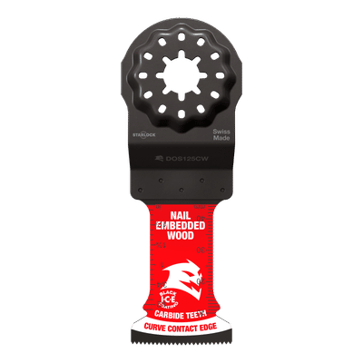 DOS125BW3 | Oscillating Multi-Tool Blades | Nail-Embedded Wood
