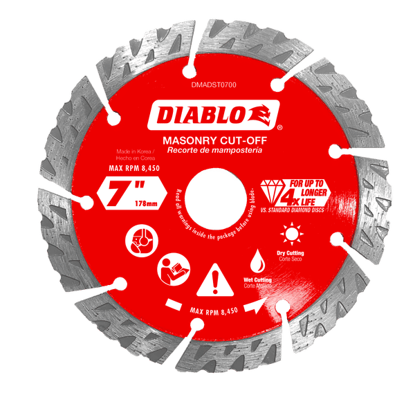 DMADST0700 | Diamond Blades | Segmented Turbo