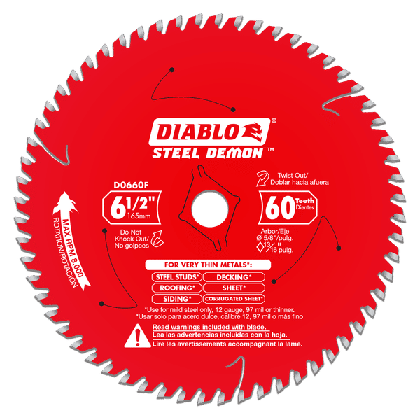 D0660F Saw Blades Steel Cutting Thin Metal