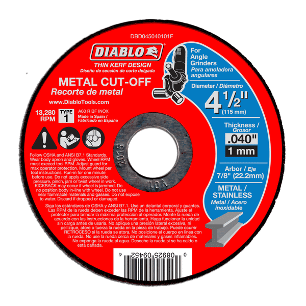 DBD045040101F Cutting Grinding Metal Cutting Bonded Abrasive