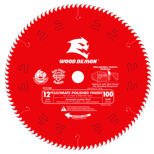 12 in. x 100-Teeth Ultimate Polished Finish Saw Blade 12 in. x 100-Teeth Ultimate Polished Finish Saw Blade