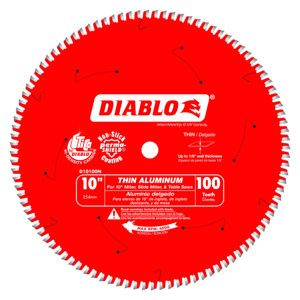 D10100N | Saw Blades | Aluminum Cutting | Thin Aluminum