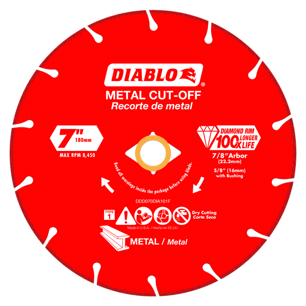 Metal cut off blade store for circular saw