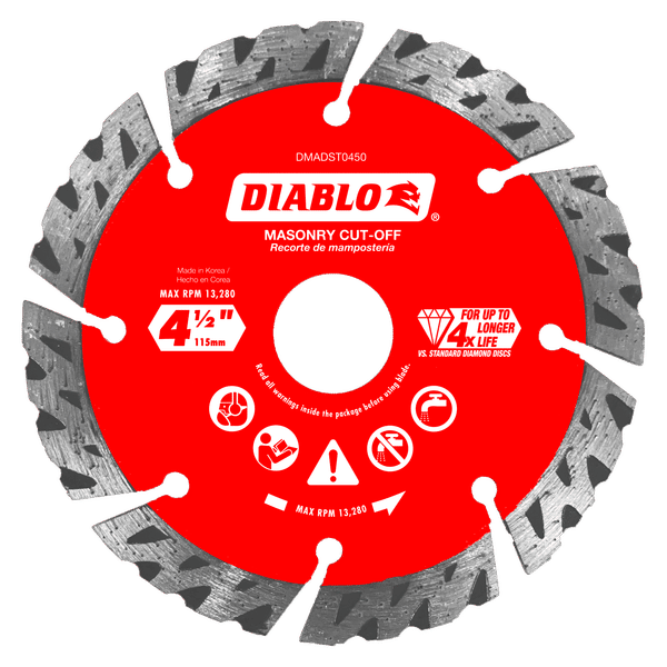 4-1/2 in. Segmented Diamond Blade 4-1/2 in. Segmented Diamond Blade