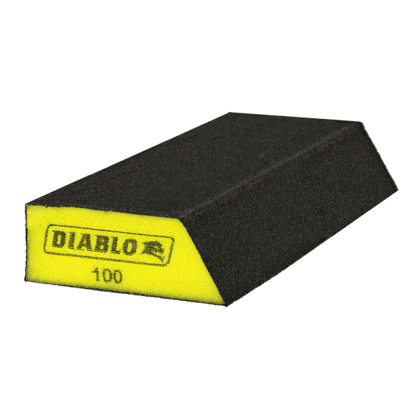 DIABLO 5 in. x 3 in. x 1 in. 100-Grit Corner Contact Sanding Sponges for Drywall
