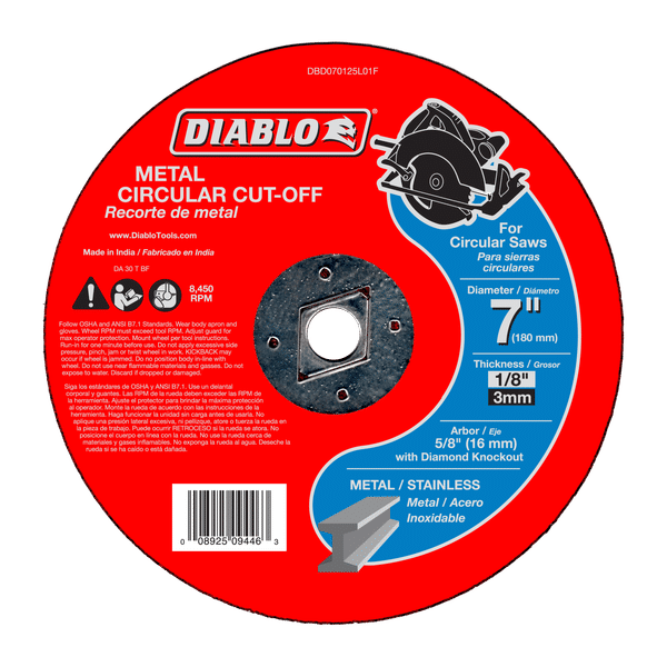 DBD070125L01F | Cutting & Grinding | Metal Cutting | Bonded Abrasive