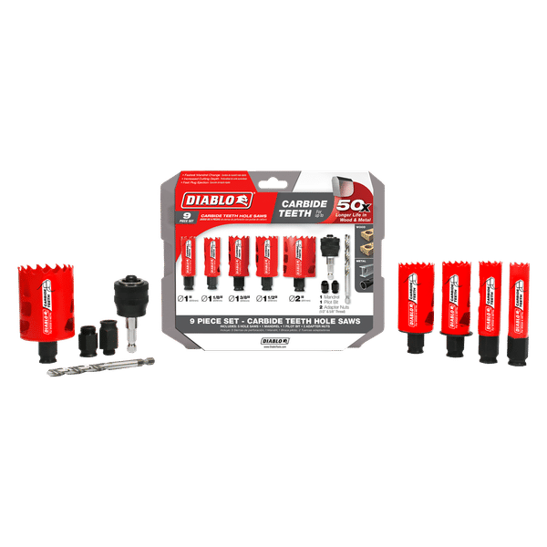 Carbide hole best sale saw set