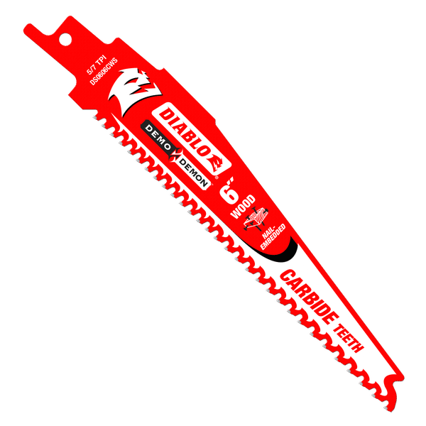 DS0606CWS3 | Reciprocating Blades | Nail-Embedded Wood | Carbide