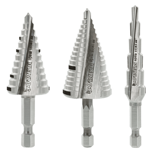 Step drill bit set best sale for metal