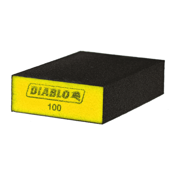 DIABLO 8 in. x 3 in. x 1 in. 100-Grit Extended Corner Contact Sanding Sponges for Drywall