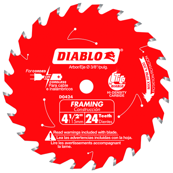 4-1/2 in. x 24-Teeth Framing Saw Blade 4-1/2 in. x 24-Teeth Framing Saw Blade