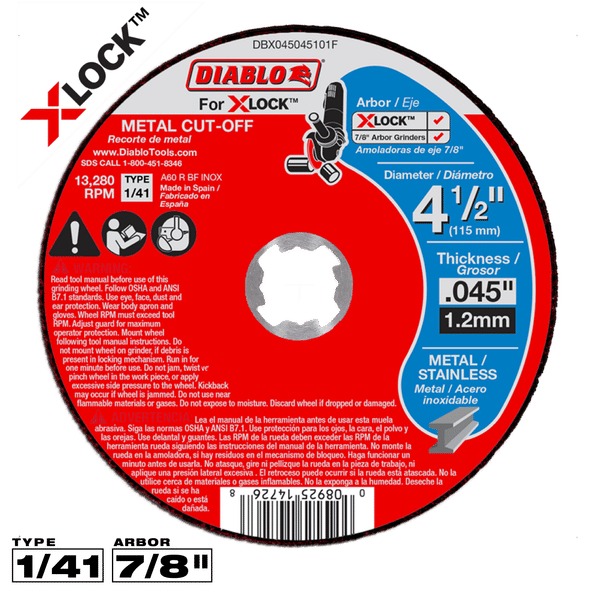 ディアブロページ DBX045045101F | Cut-Off & Grinding Discs | Metal Cutting | Bonded