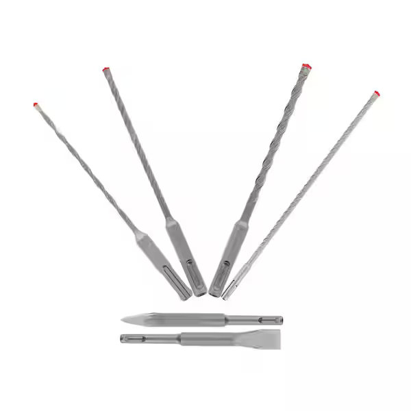 Milwaukee 2-Cutter SDS-PLUS Carbide Hammer Drill Bit Set (5-Piece