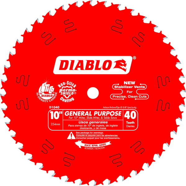 D1040X, Saw Blades, Wood Cutting