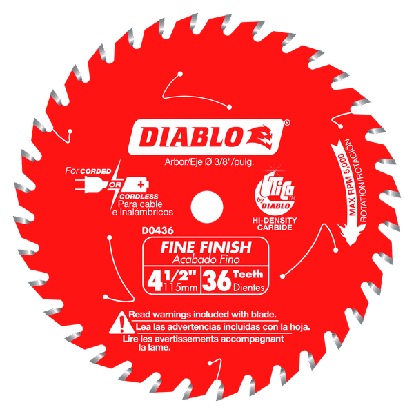 D0436X Circular Saw Blades Wood Cutting Fine Finish