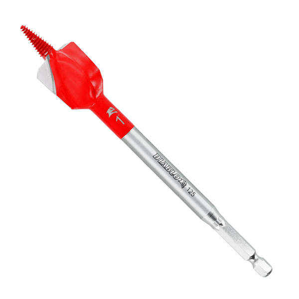 thumbnail image 2 of Freud Diablo DSP2080 SPEEDemon 11/16 X 6 Inch HSS Spade Wood Drill Bit 2 of 6