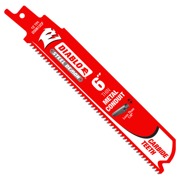DS0612CF3 | Reciprocating Blades | Thin Metal Conduit | Carbide
