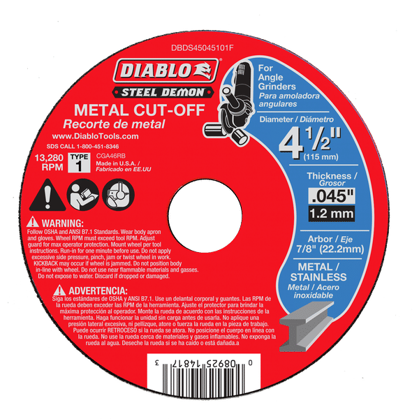 Cut off deals discs steel