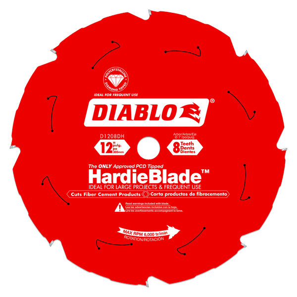 10 in. x 6-Teeth Polycrystalline Diamond (PCD) Tipped James Hardie/Fiber Cement Saw Blade 10 in. x 6-Teeth Polycrystalline Diamond (PCD) Tipped James Hardie/Fiber Cement Saw Blade