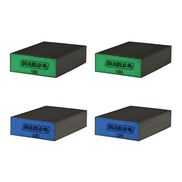 DIABLO 5 in. x 3 in. x 1 in. 100-Grit Large Flat Sanding Sponges