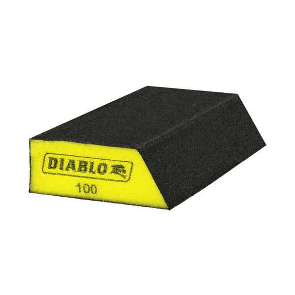 DIABLO 5 in. x 3 in. x 1 in. 100-Grit Corner Contact Sanding Sponges for Drywall