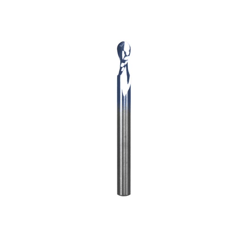 1/4" x 1/2" Up Cut Spiral  Ball Nose